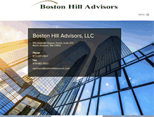 Tablet Screenshot of bostonhilladvisors.net